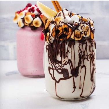frappe in glass jar