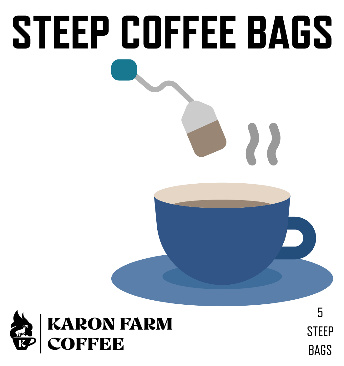 Steep Coffee Bags x 5 - Mount Buninyong Blend