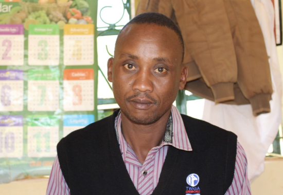 A staff member at Kiamugumo Coffee Factory, Kirinyaga, Kenya