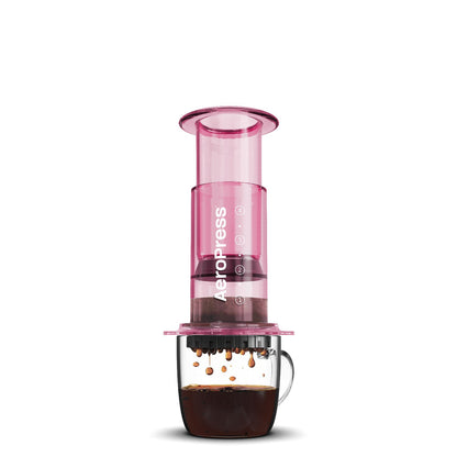 AeroPress Clear Coffee Press Pink