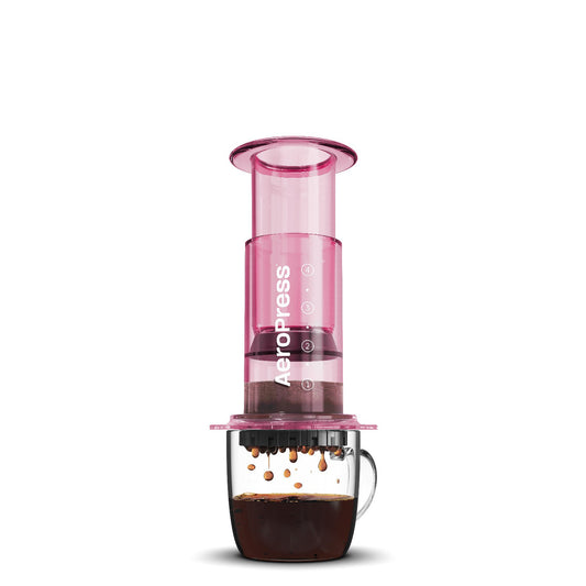 AeroPress Clear Coffee Press Pink