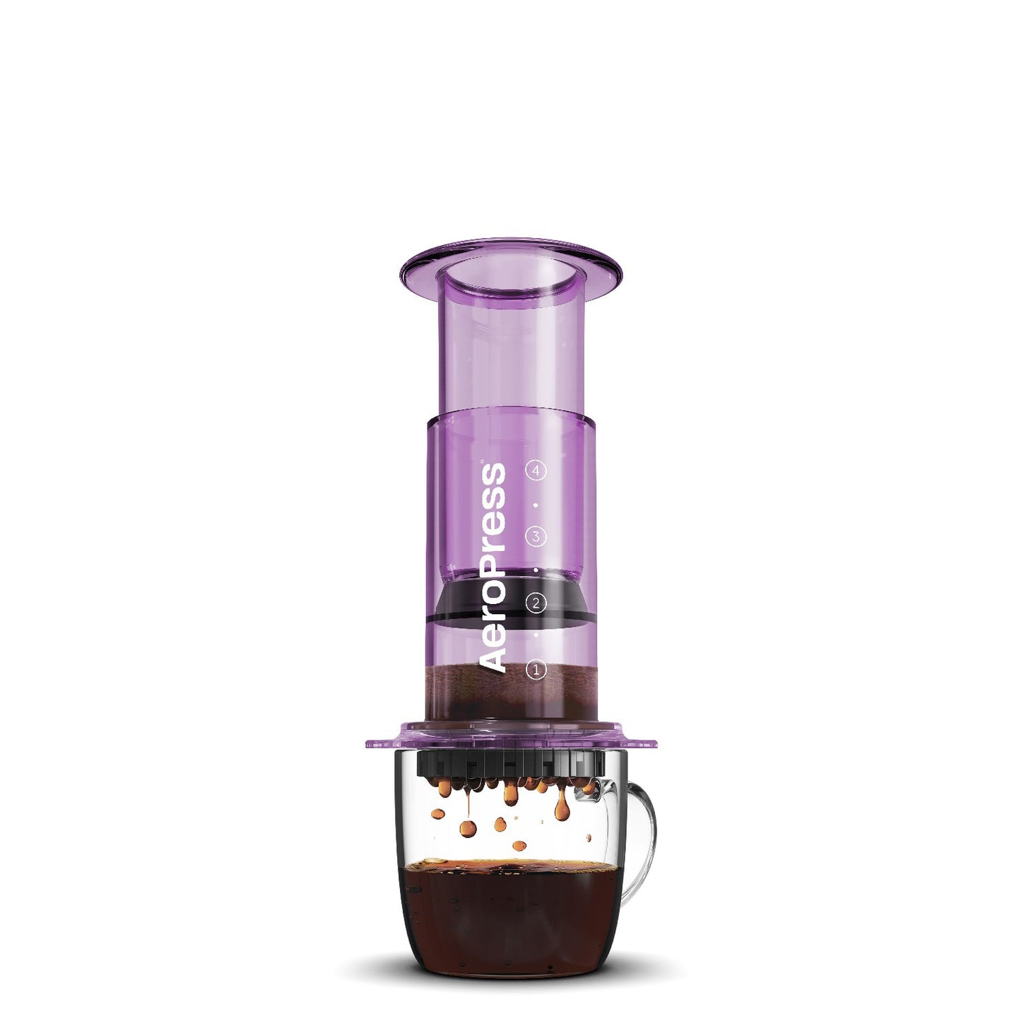 AeroPress Clear Coffee Press Purple