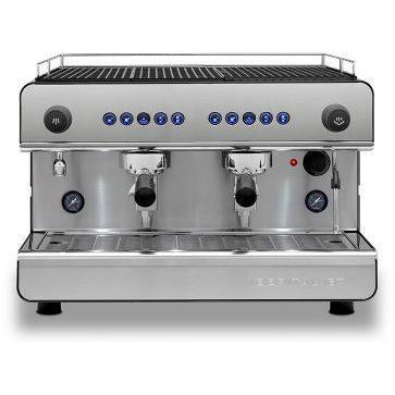 Black Silver Espresso machine Iberital 2 group compact