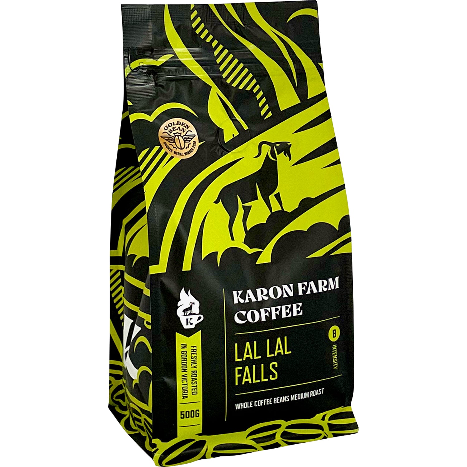 lal lal falls bag on fresh coffee beans Ballarat coffee
