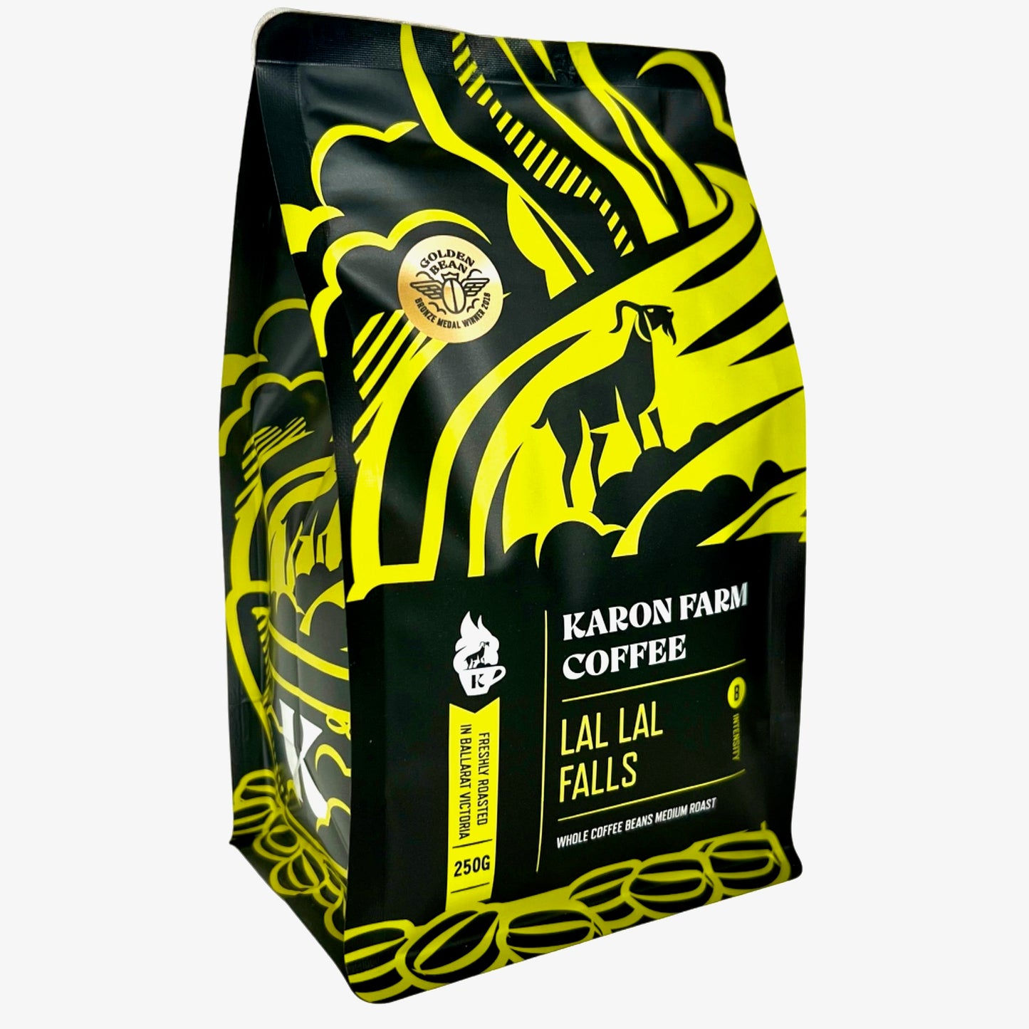 lal lal falls bag on fresh coffee beans Ballarat coffee